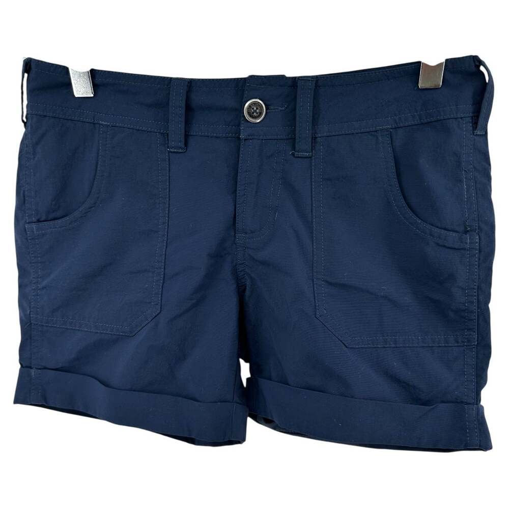 The North Face Mapleton Shorts Mid Rise Cuffed Camping Hiking Navy Blue 000R